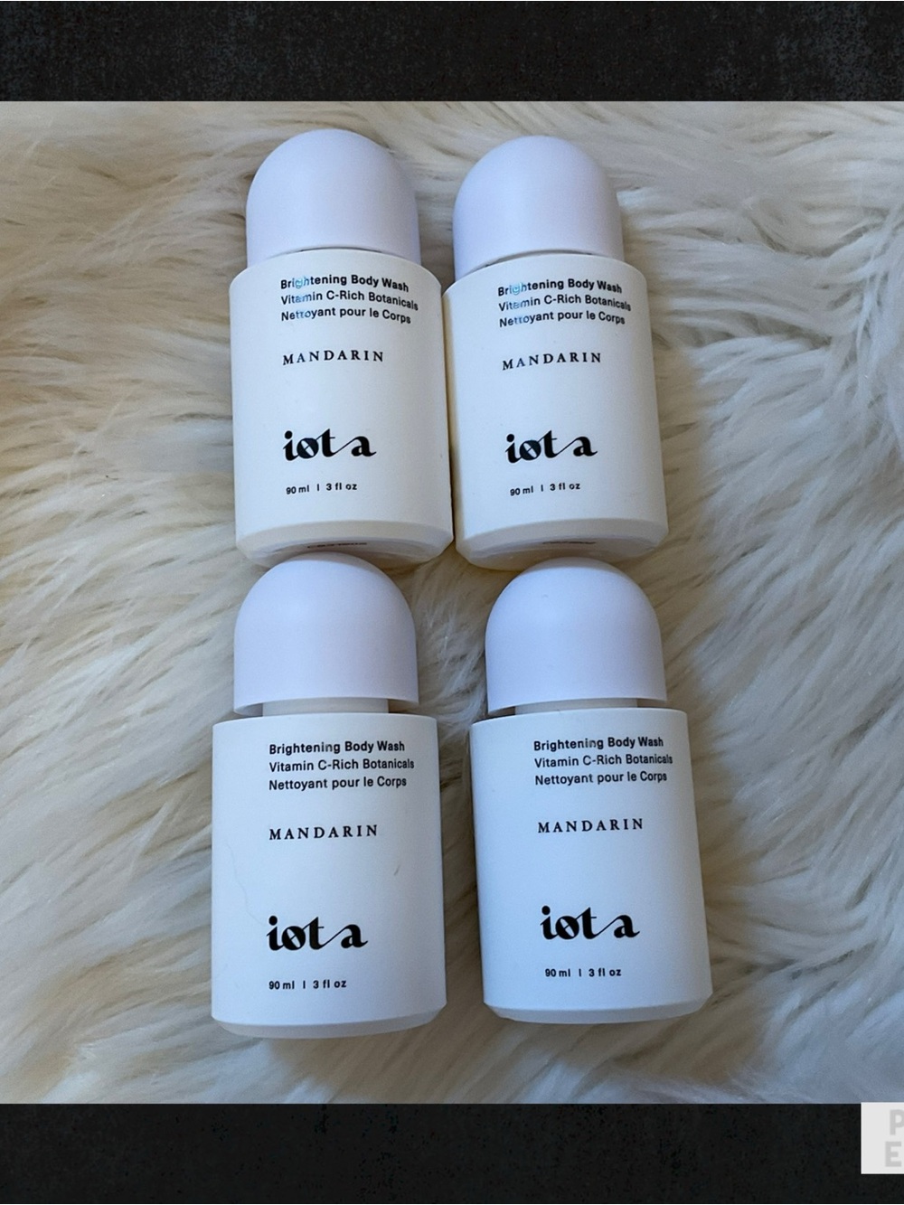 Iota Brightening Body Wash- - Mandarin - New x4 Travel Size
